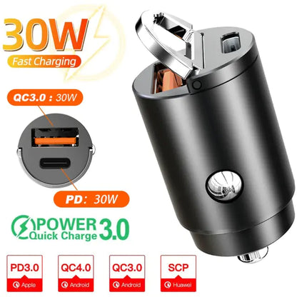 Mini Car Charger Lighter Fast Charging