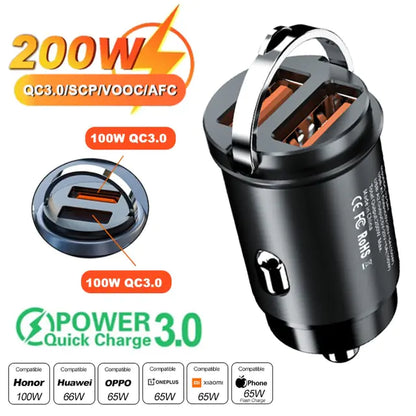 Mini Car Charger Lighter Fast Charging