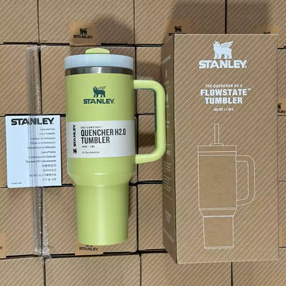 STANLEY 40oz Insulated Tumbler with Lid and Straw