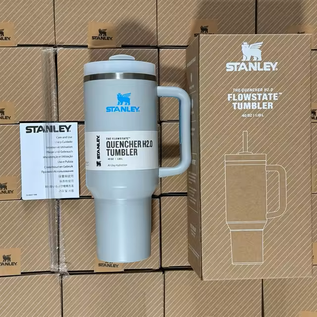 STANLEY 40oz Insulated Tumbler with Lid and Straw