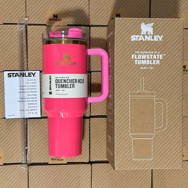 STANLEY 40oz Insulated Tumbler with Lid and Straw