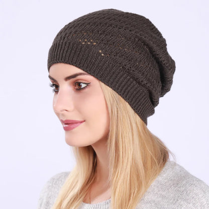 Women's Knitted Beanie Cap