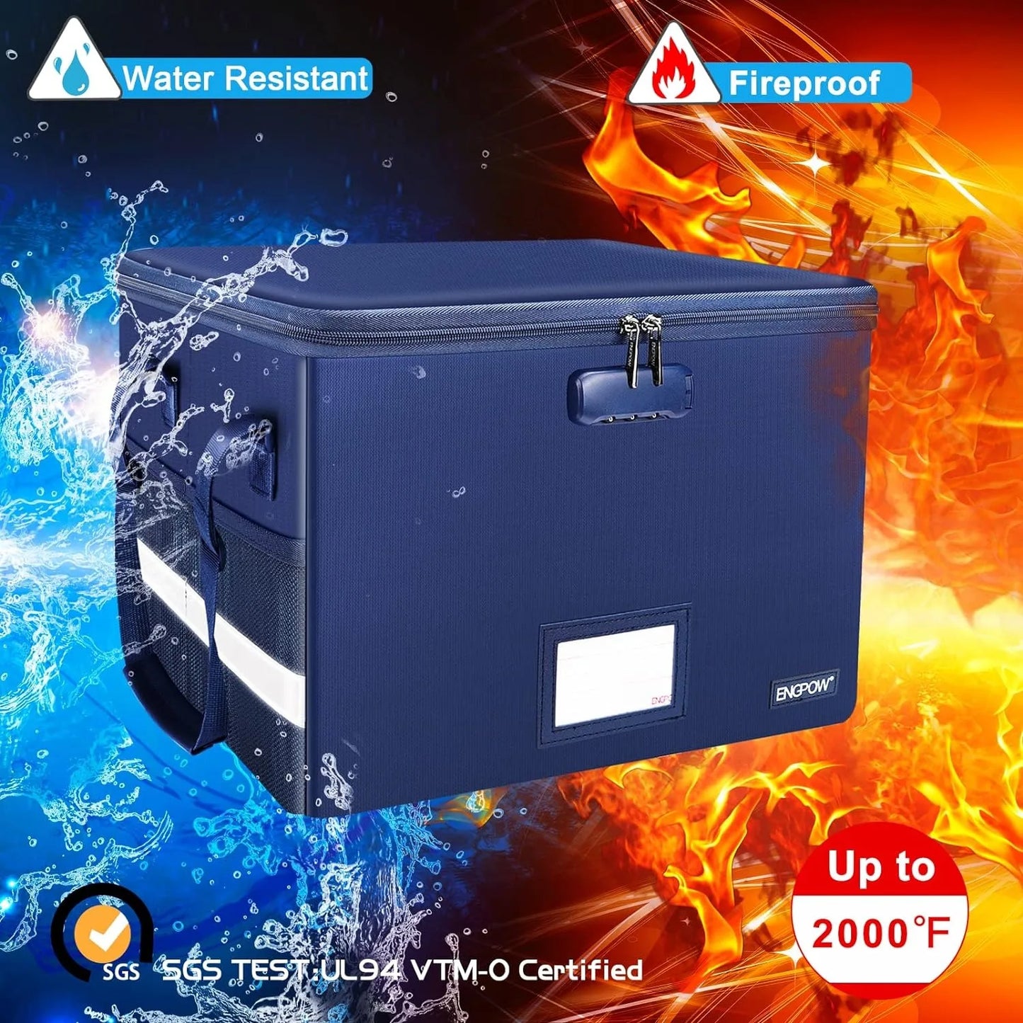 Fireproof Secure File Box