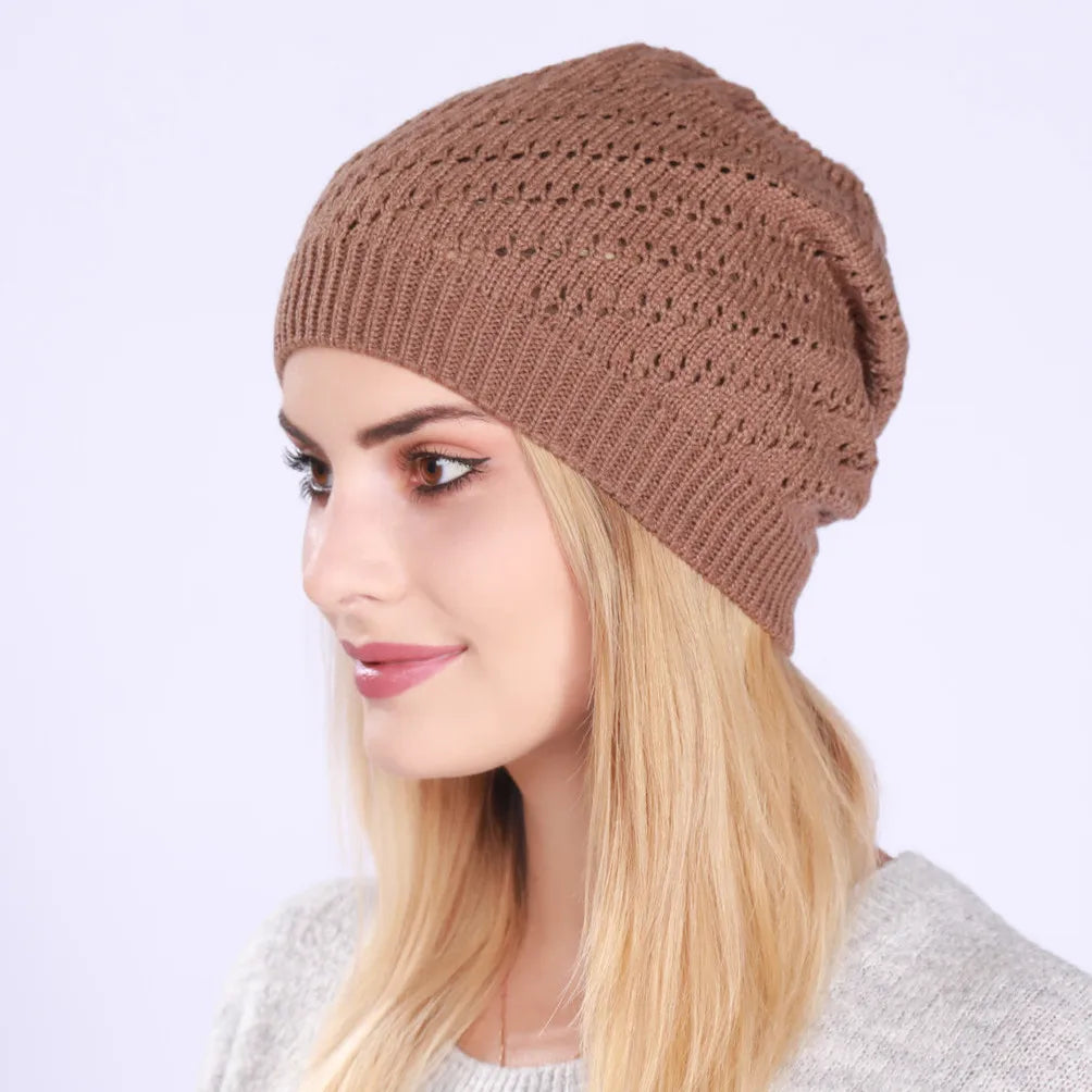 Women's Knitted Beanie Cap