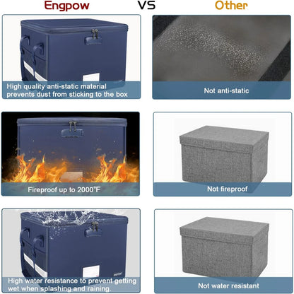 Fireproof Secure File Box