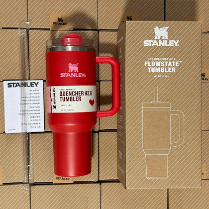 STANLEY 40oz Insulated Tumbler with Lid and Straw