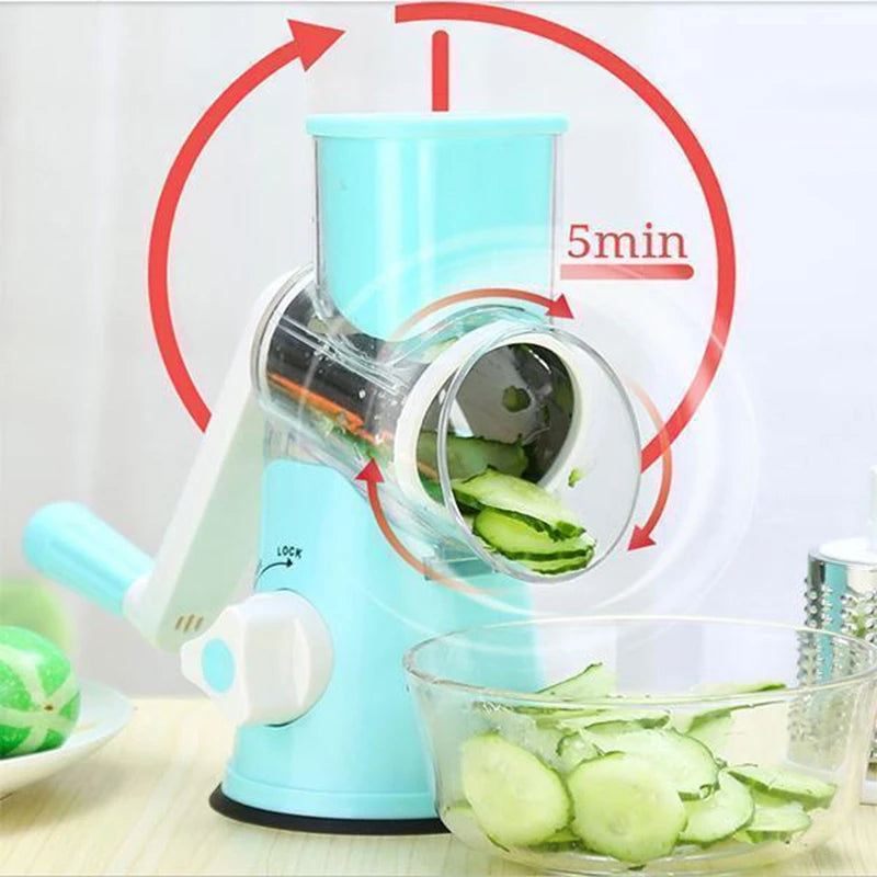 3-in-1 Rotary Grater & Slicer