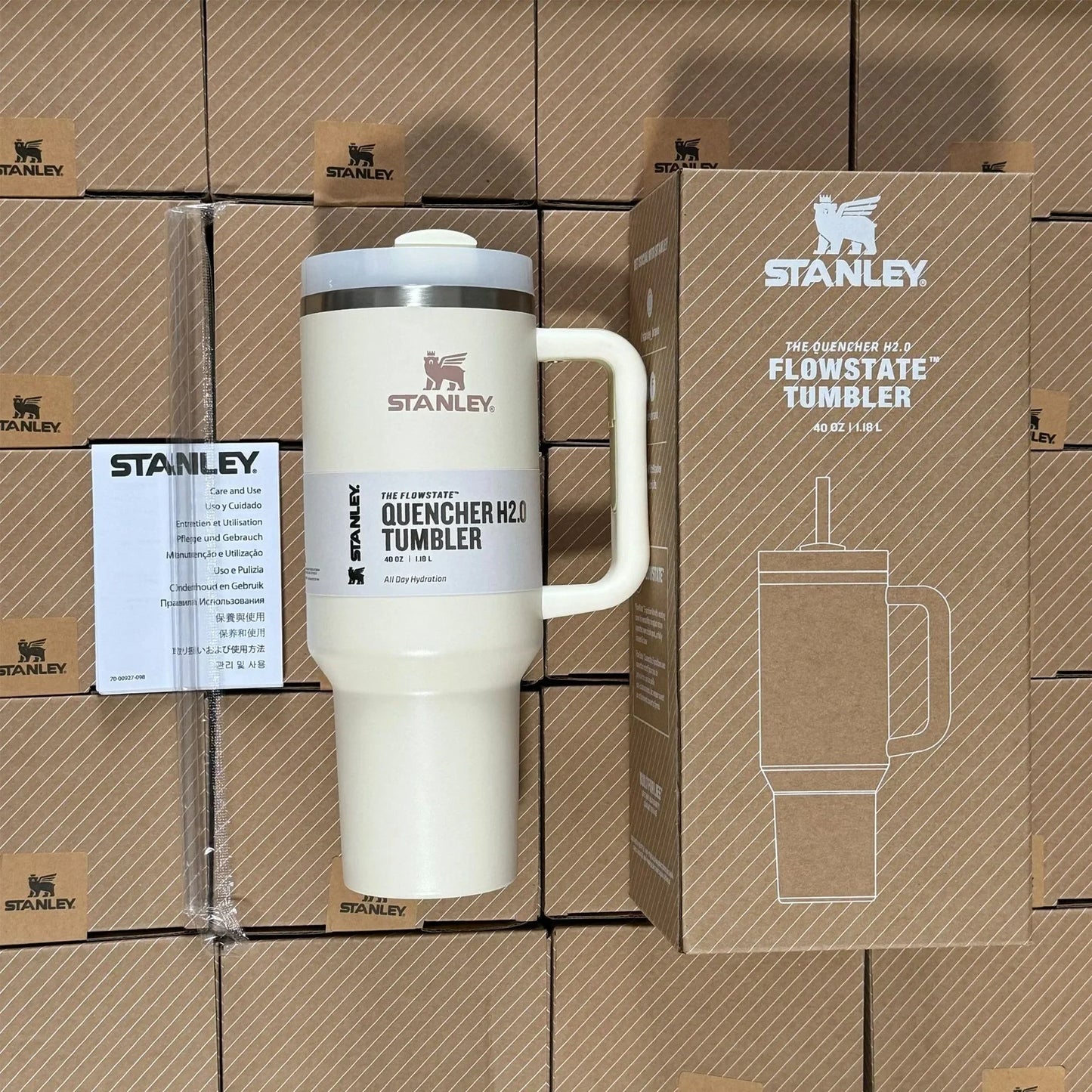 STANLEY 40oz Insulated Tumbler with Lid and Straw