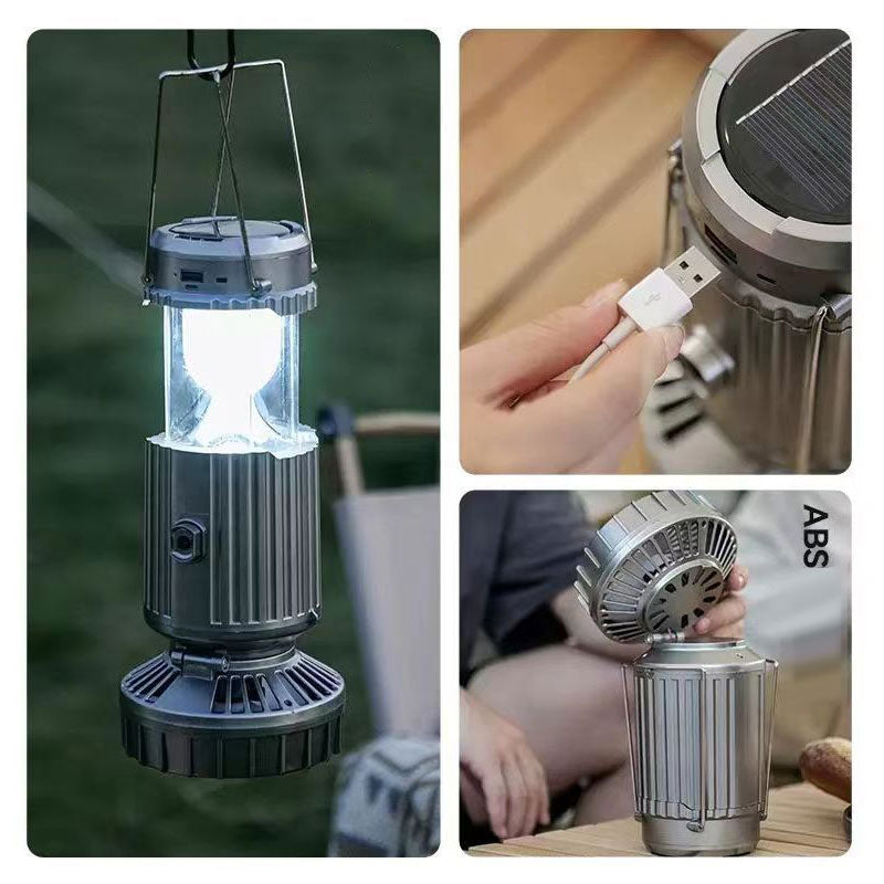 Solar Powered Lantern with Fan